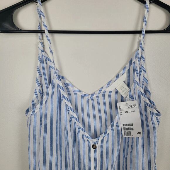 H&M XS Tie Front Spaghetti Strap Tank - Picture 3 of 4